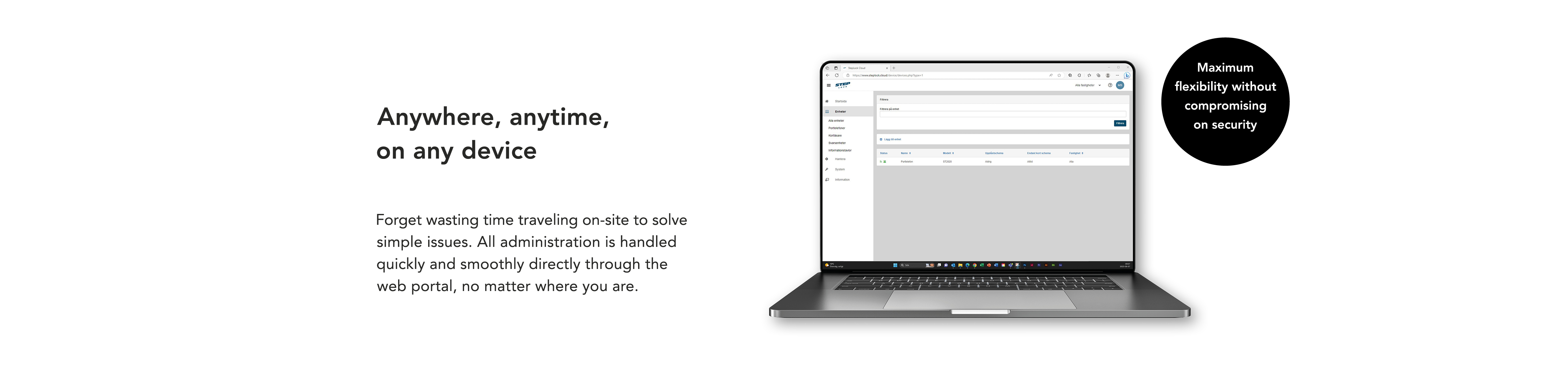 STEP Web portal laptop STEP Web portal laptop