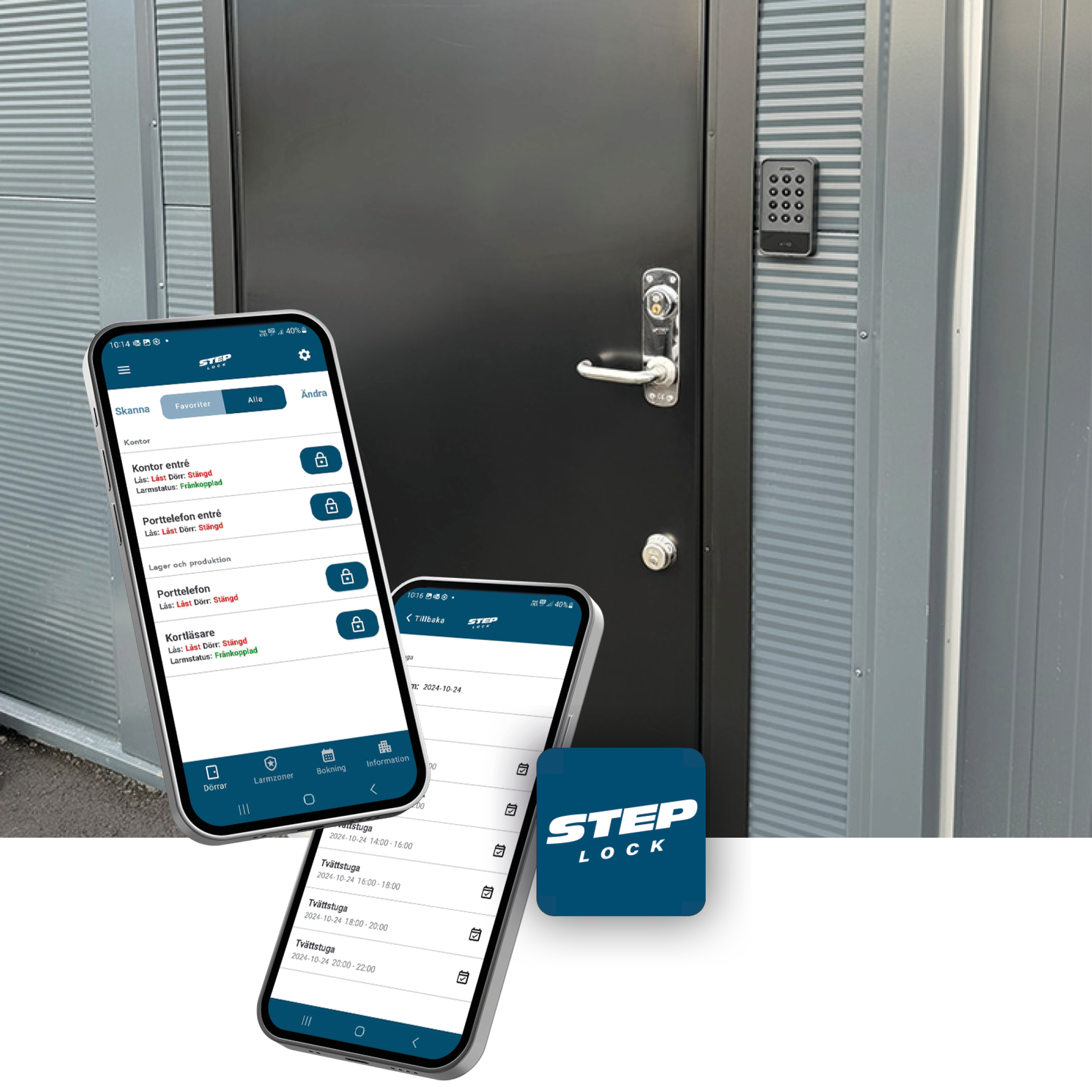 Kortläsare och virtuell porttelefon och app Kortläsare och virtuell porttelefon och app