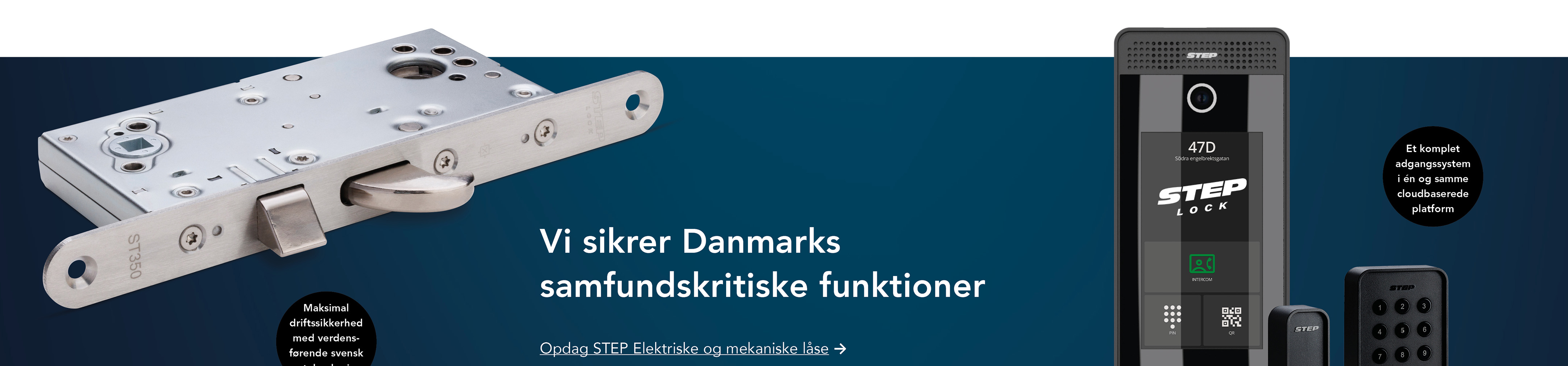 Opdag STEP elektriske og mekaniske låser DK Opdag STEP elektriske og mekaniske låser DK