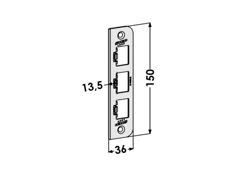 Mekanisk sluttstykke for STEP Solenoidlås ST1010-13 Mekanisk sluttstykke for STEP Solenoidlås ST1010-13