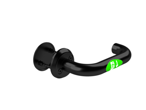 STEP Exit in brushed black, left. without plate. Emergency exit with the use of the interior lever handle. Cover plate on the exterior side. STEP Exit in brushed black, left. without plate. Emergency exit with the use of the interior lever handle. Cover plate on the exterior side.